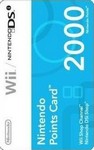 Wii/DSi 2000 points card EUROPE&UK